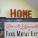 Do-It-Yourself Faux Metal Letters